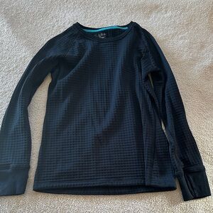 Under Armour Black Waffle Knit Long Sleeve